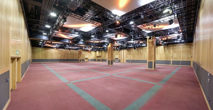 An empty Liffey room at the Convention Centre Dublin.