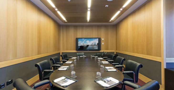 The boardroom at Convention Centre Dublin.