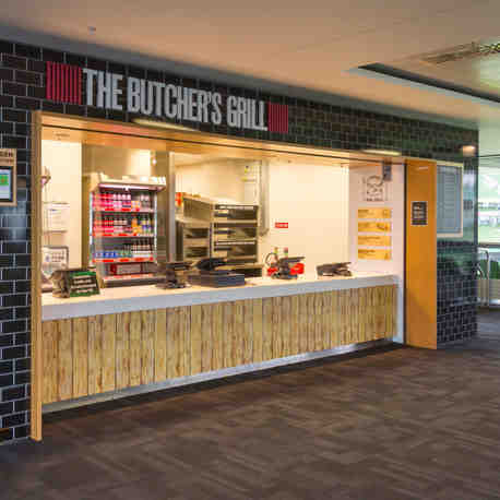 The Butcher's Grill food outlet at the Aviva Stadium.